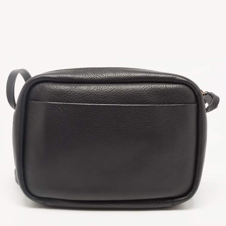 Pre Owned Balenciaga Black Leather Everyday Camera Shoulder Bag