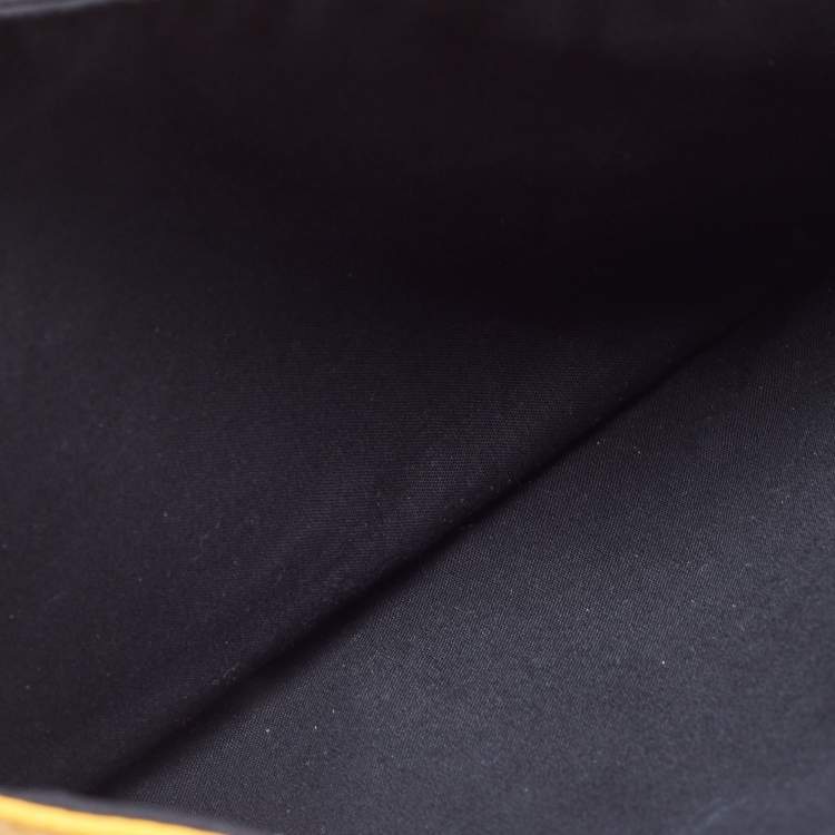 Pre Owned Balenciaga Mustard Leather RSH Envelope Clutch