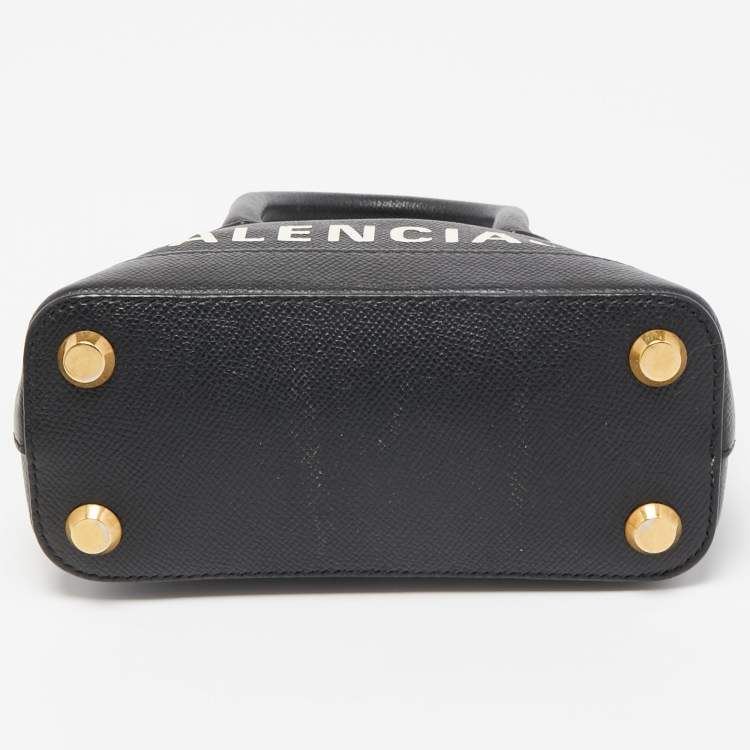 Pre Owned Balenciaga Black Leather XXS Ville Satchel