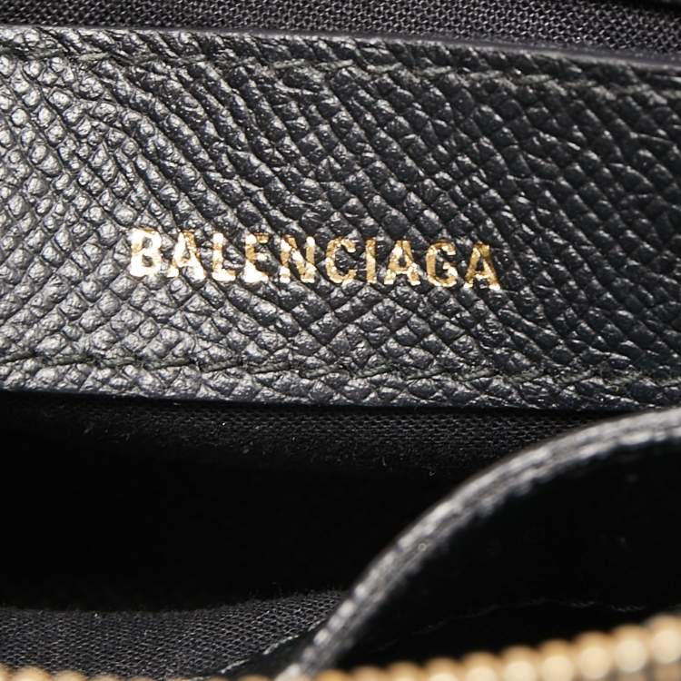 Pre Owned Balenciaga Black Leather XXS Ville Satchel