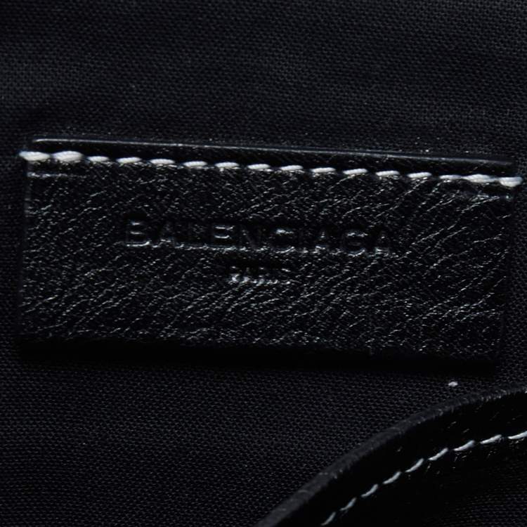 Pre Owned Balenciaga Tricolor Leather Bazar Pouch