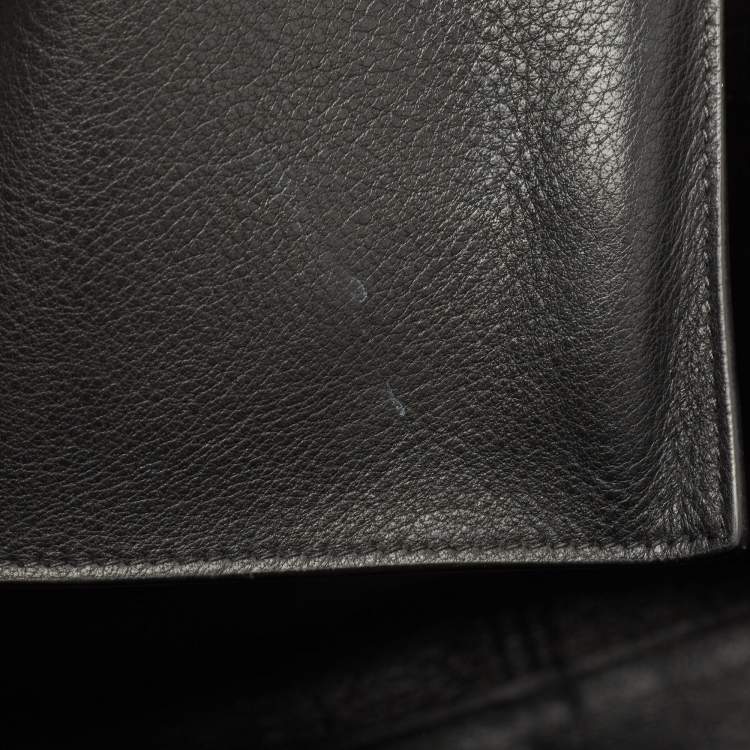 Pre Owned Balenciaga Black Leather Everyday Shopper Tote