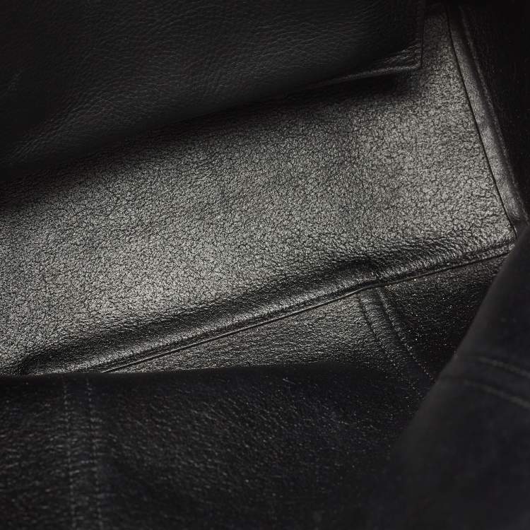 Pre Owned Balenciaga Black Leather Everyday Shopper Tote