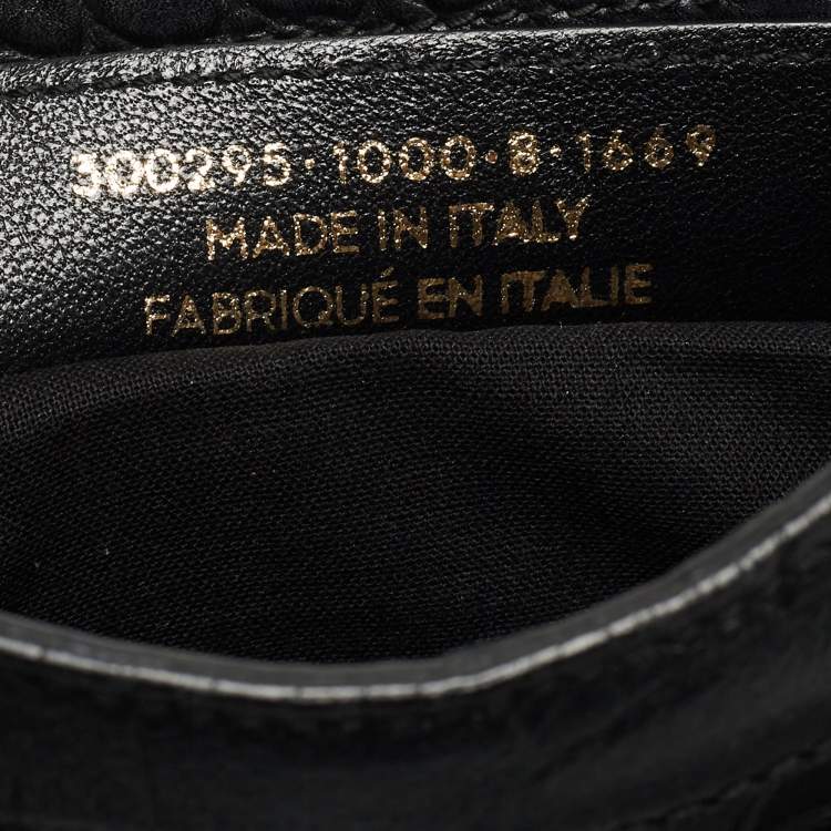Pre Owned Balenciaga Black Croc Embossed Leather Mini GH Classic City Bag