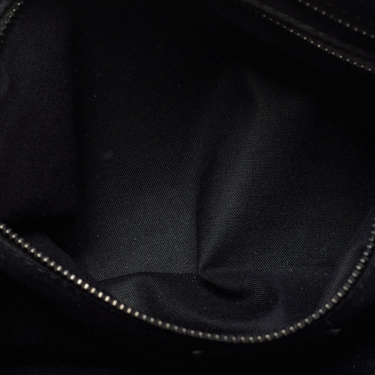 Pre Owned Balenciaga Black Croc Embossed Leather Small Classic City Bag