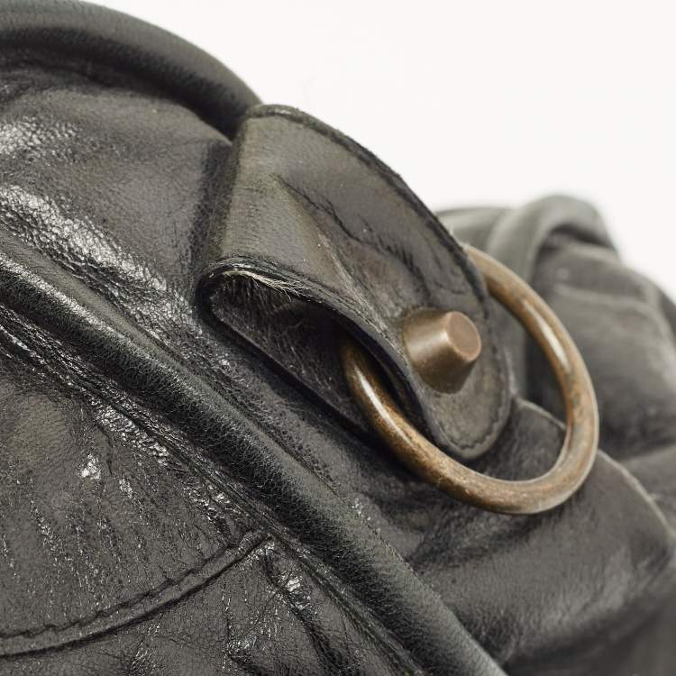 Pre Owned Balenciaga Black Leather RH Classic City Bag