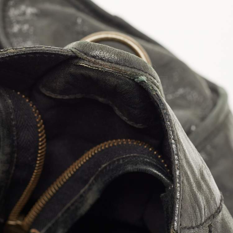 Pre Owned Balenciaga Black Leather RH Classic City Bag
