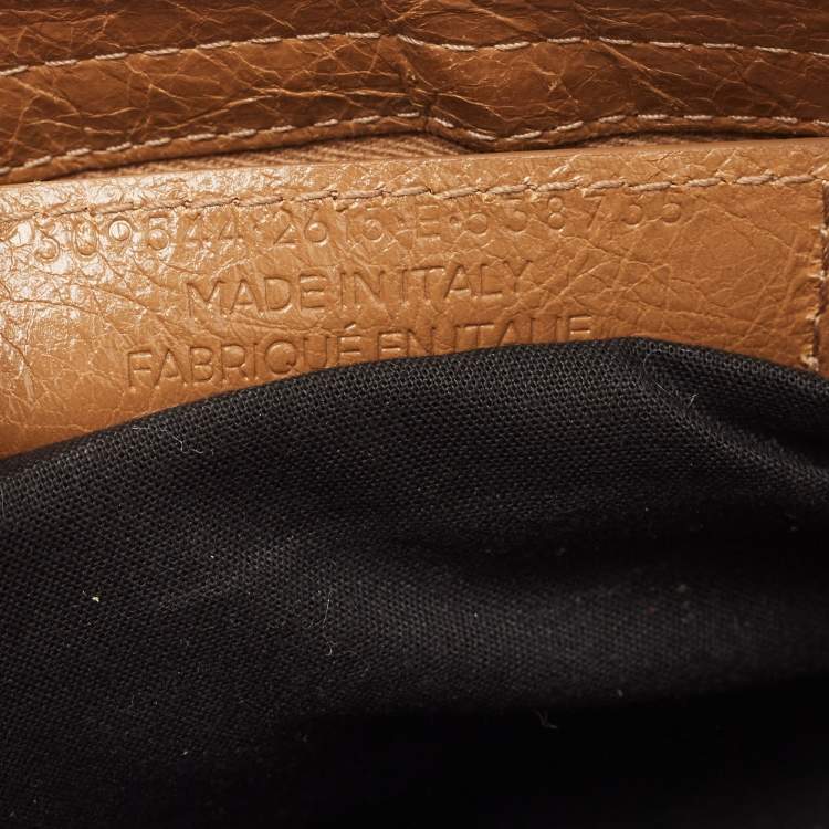 Pre Owned Balenciaga Brown Leather Mini Classic City Bag