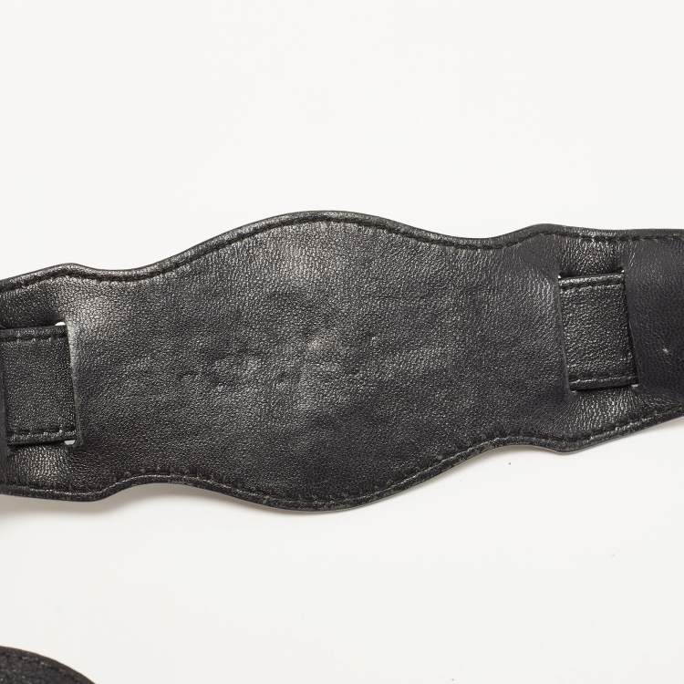 Pre Owned Balenciaga Black Leather Mini Classic Metallic Edge City Bag
