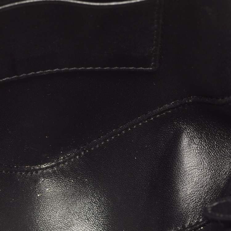 Pre Owned Balenciaga Red Snakeskin Leather XS Chain Triangle Duffle Bag