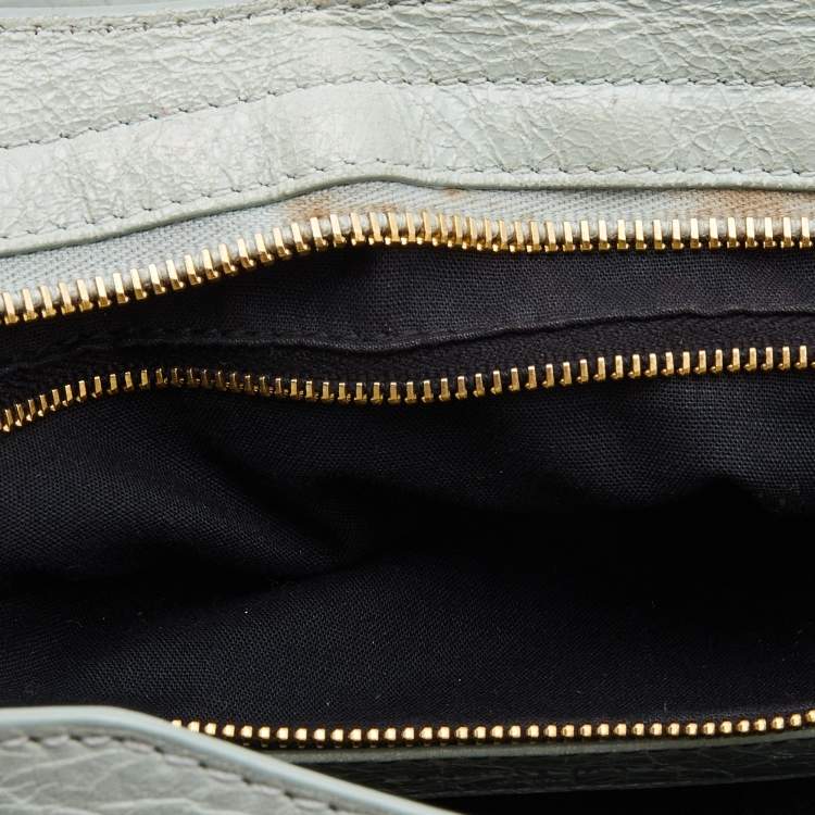 Pre Owned Balenciaga Light Green Leather RH City Bag