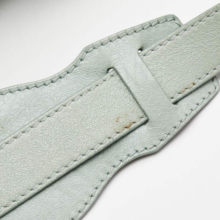 Pre Owned Balenciaga Light Green Leather RH City Bag