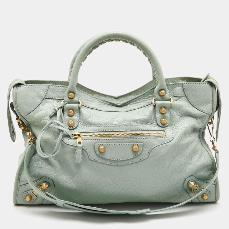 Balenciaga Light Green Leather RH Bag | TLC