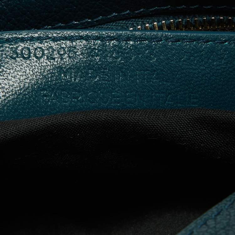 Pre Owned Balenciaga Lagoon Leather Mini Classic Metallic Edge City Bag