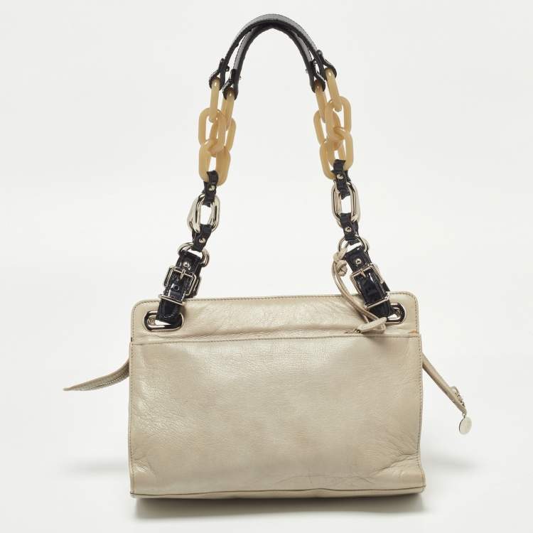 Pre Owned Balenciaga Multicolor Leather Cherche Midi Shoulder Bag