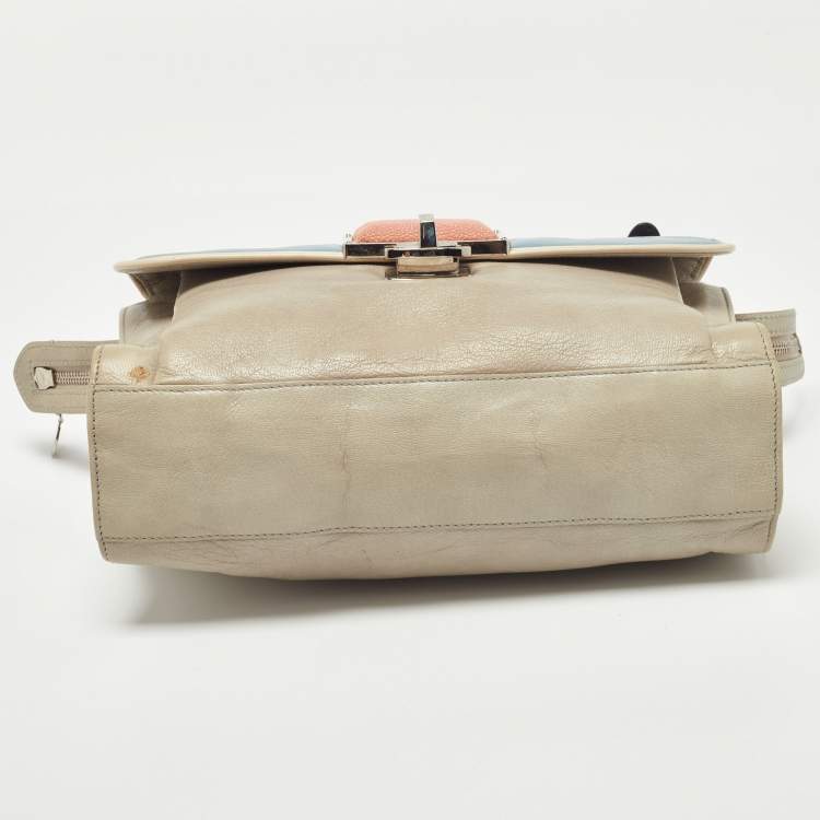 Pre Owned Balenciaga Multicolor Leather Cherche Midi Shoulder Bag