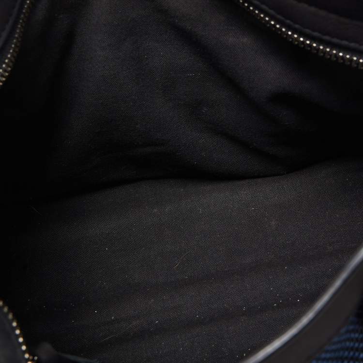 Pre Owned Balenciaga Tricolor Mesh Fabric and Nubuck Mini Classic City Bag