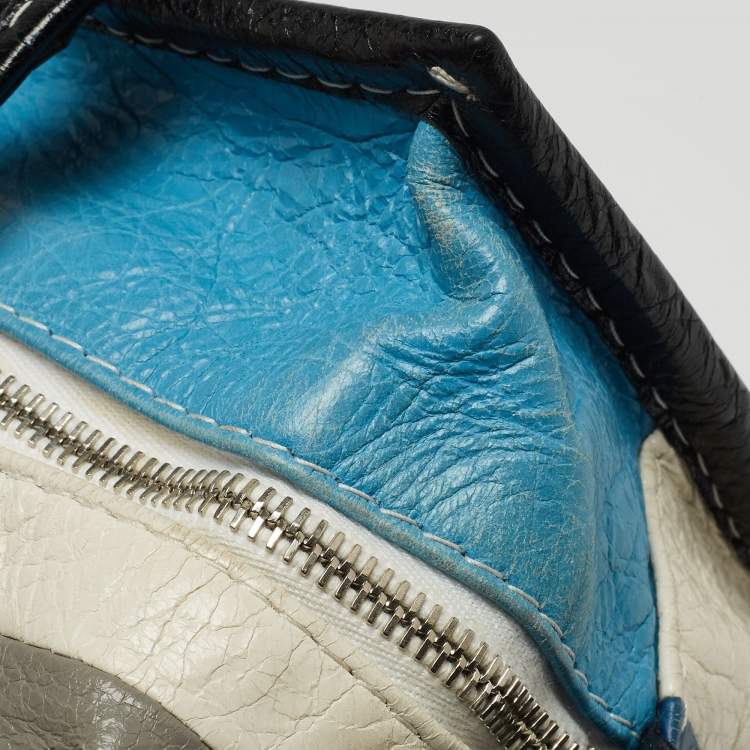 Pre Owned Balenciaga Multicolor Leather XS Bazar Stripe Tote