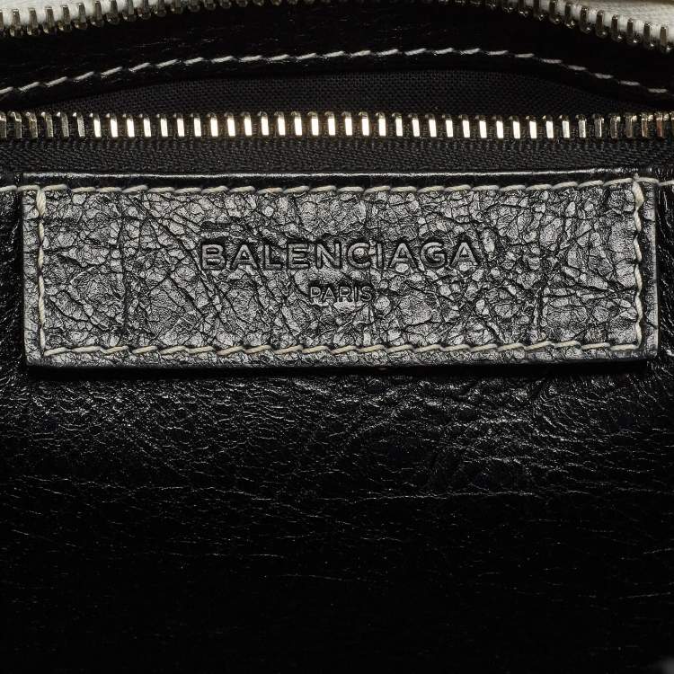 Pre Owned Balenciaga Multicolor Leather XS Bazar Stripe Tote