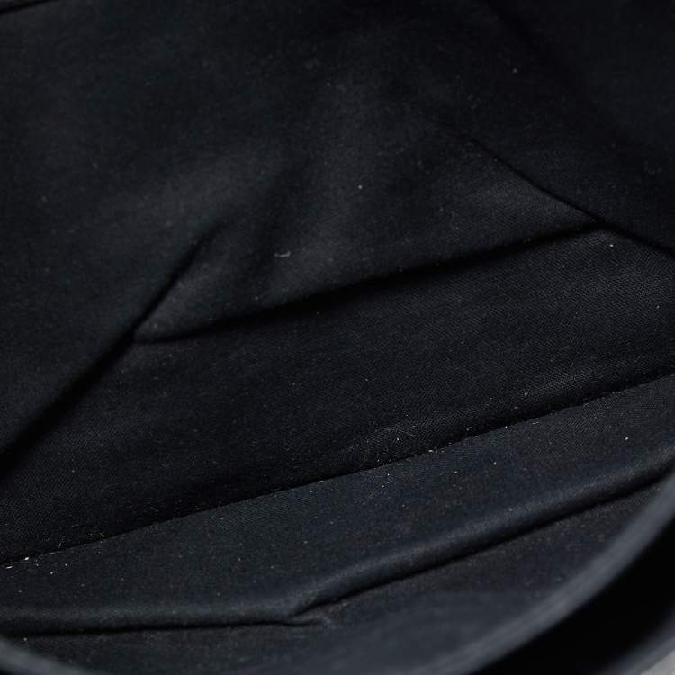 Pre Owned Balenciaga Dark Green Leather GGH Envelope Clutch