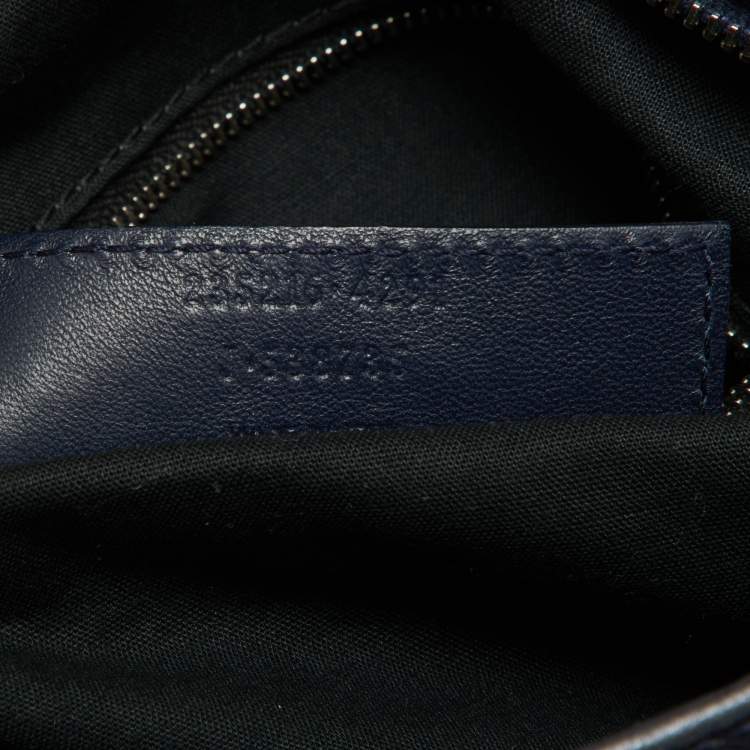 Pre Owned Balenciaga Metallic Blue Leather RH Town Tote