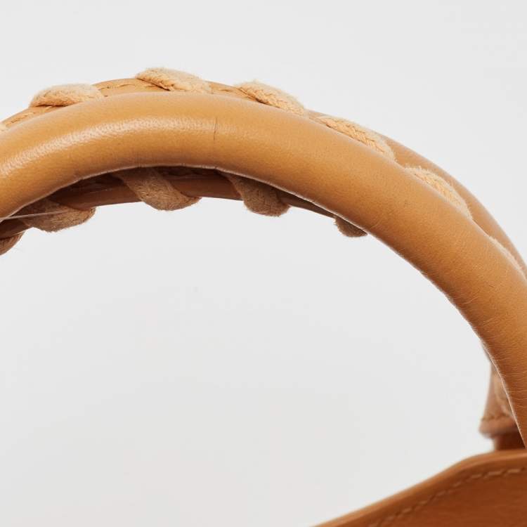 Pre Owned Balenciaga Tan/Beige Leather and Python Mini Classic City Bag