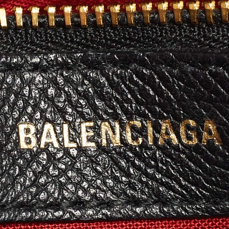 Pre Owned Balenciaga Black Leather XXS Ville Satchel