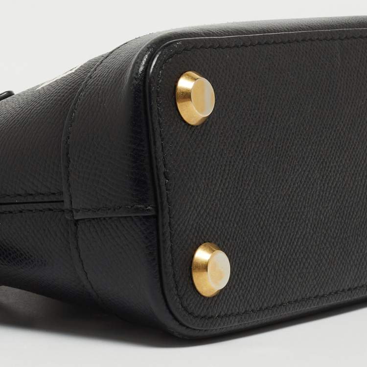 Pre Owned Balenciaga Black Leather XXS Ville Satchel