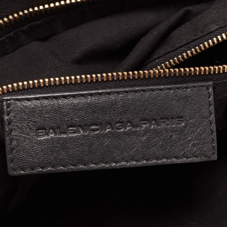 Pre Owned Balenciaga Black Leather RH Premier Clutch