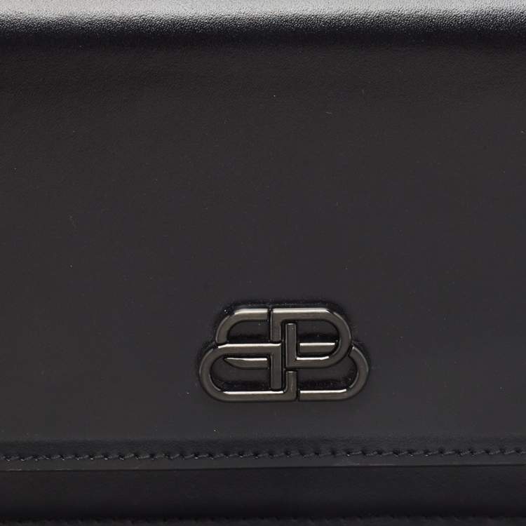 Pre Owned Balenciaga Black Leather XS Sharp Belt Bag