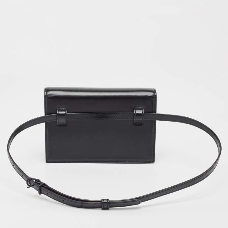 Pre Owned Balenciaga Black Leather XS Sharp Belt Bag
