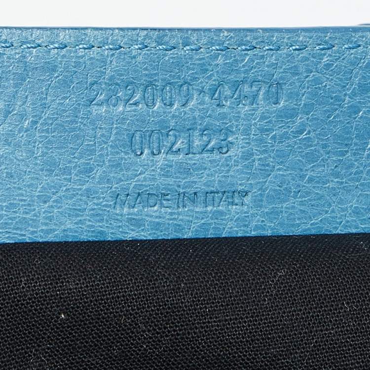 Pre Owned Balenciaga Turquoise Leather RH Part Time Bag