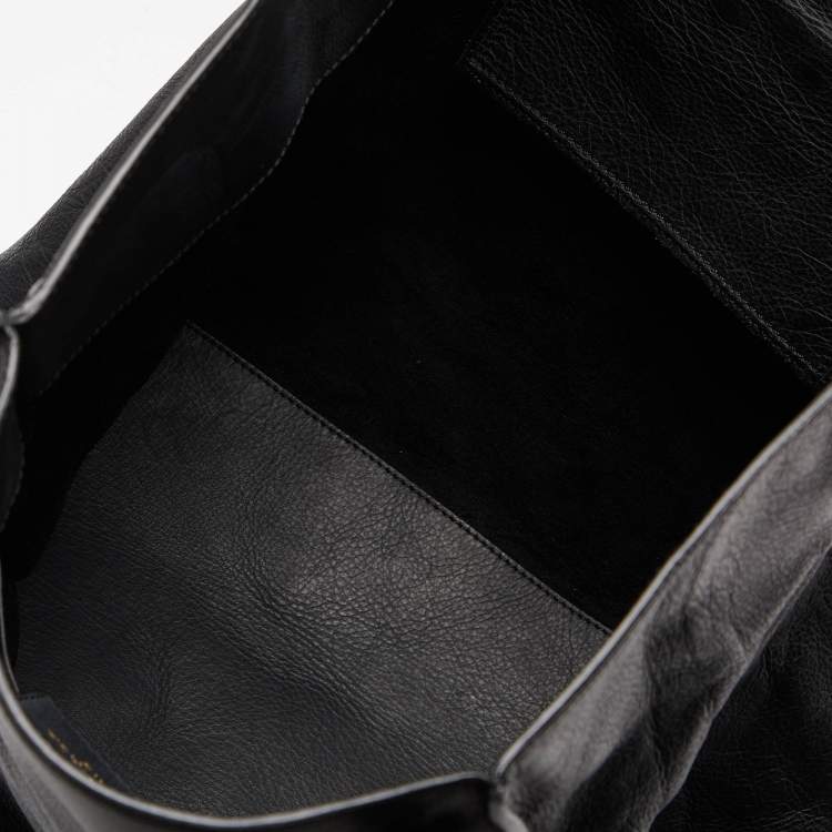Pre Owned Balanciaga Black Leather Papier A5 Tote