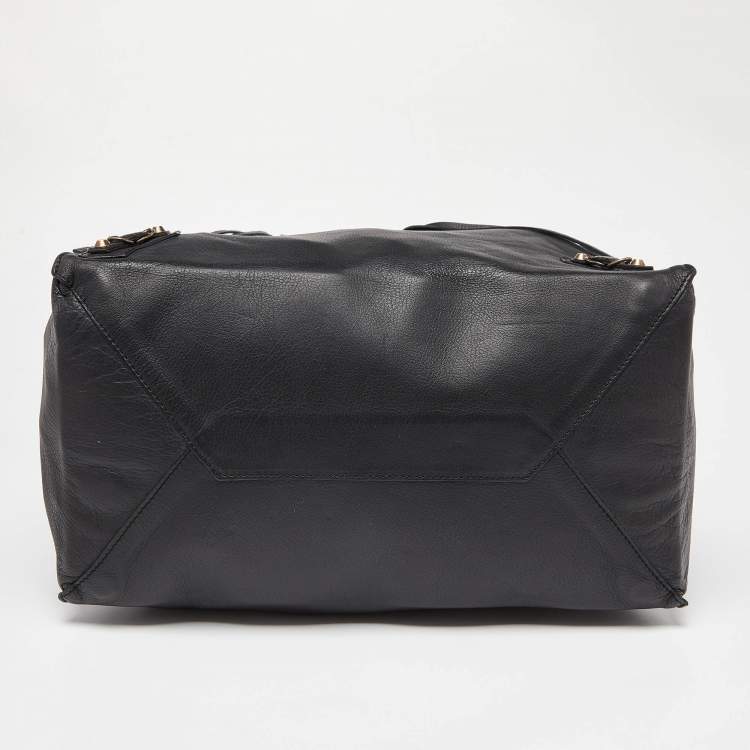 Pre Owned Balanciaga Black Leather Papier A5 Tote