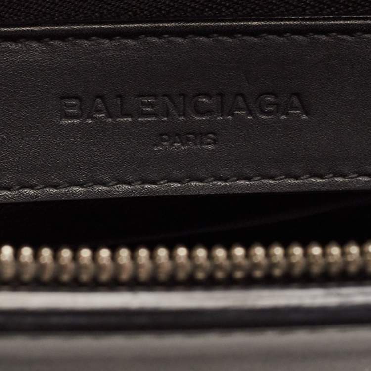 Pre Owned Balenciaga Black Leather Le Dix Cartable Top Handle Bag