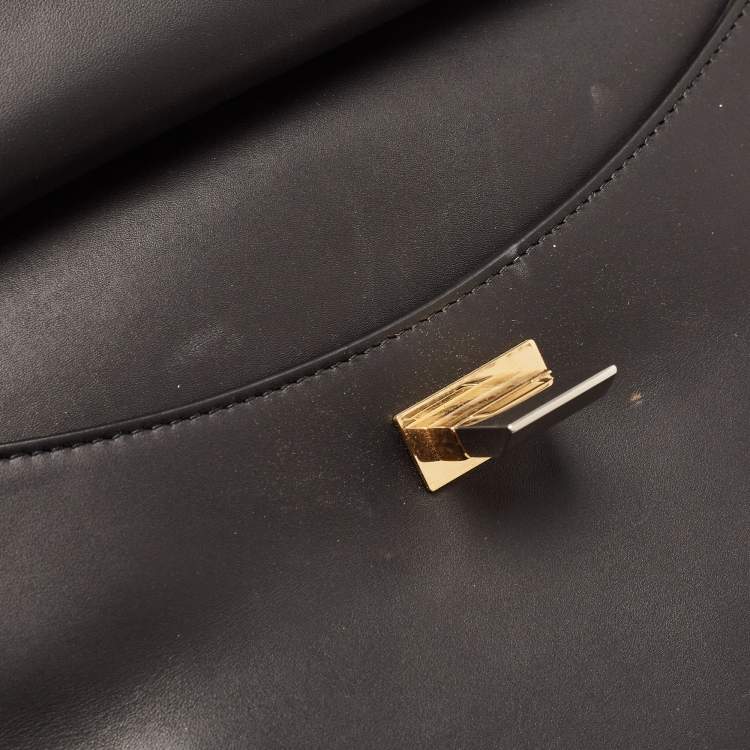 Pre Owned Balenciaga Black Leather Le Dix Cartable Top Handle Bag