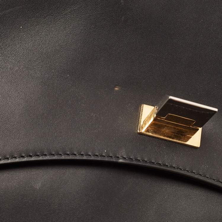 Pre Owned Balenciaga Black Leather Le Dix Cartable Top Handle Bag
