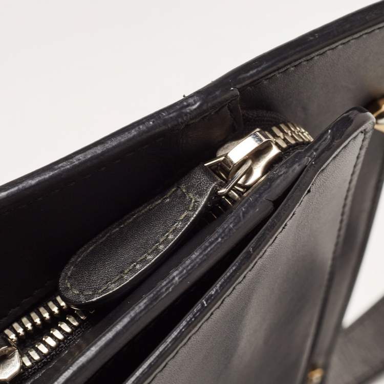 Pre Owned Balenciaga Black Leather Le Dix Cartable Top Handle Bag