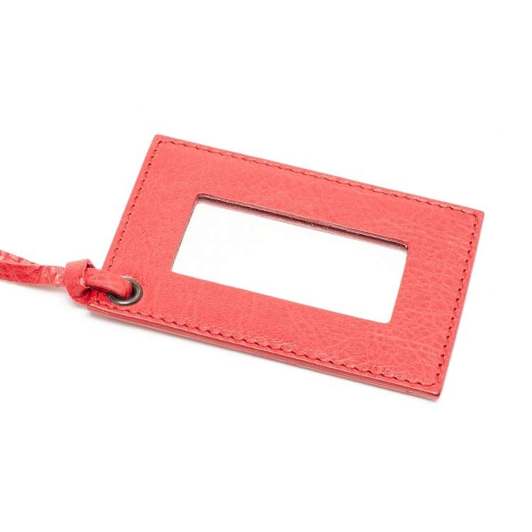 Pre Owned Balenciaga Coquelicot Leather Classic RH Envelope Clutch