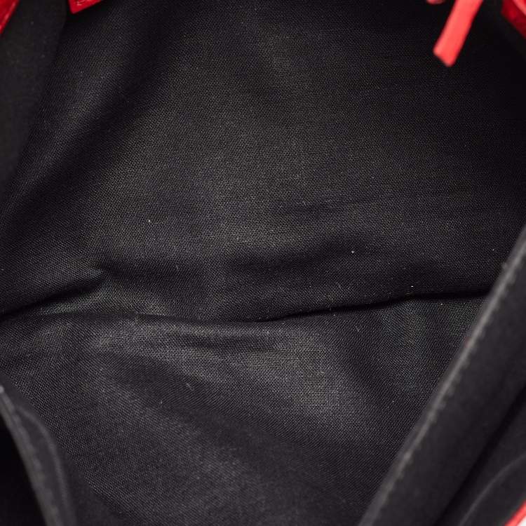 Pre Owned Balenciaga Coquelicot Leather Classic RH Envelope Clutch