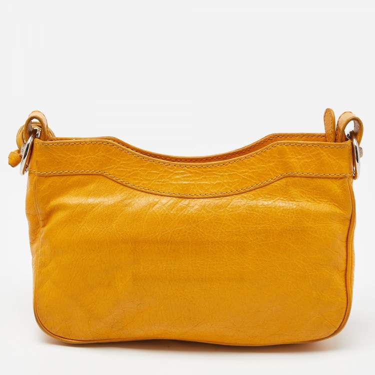 Pre Owned Balenciaga Cumin Leather Classic Hip Crossbody Bag