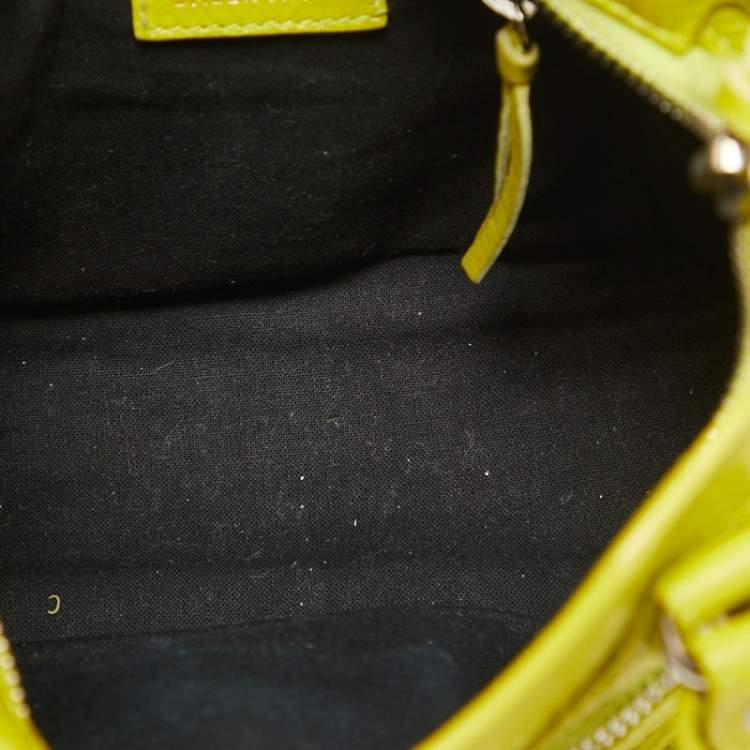 Pre Owned Balenciaga Curry Leather Mini Classic City Bag