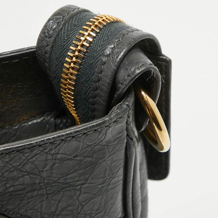 Pre Owned Balenciaga Dark Grey Leather GH Velo Bag