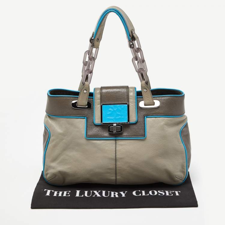 Pre Owned Balenciaga Tri Color Cherche Chain Shoulder Bag