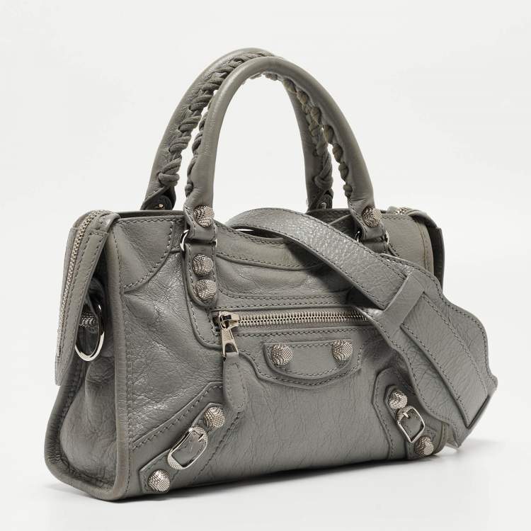 مملوكة مسبقًا Balenciaga Ciment Leather Mini RH City Tote