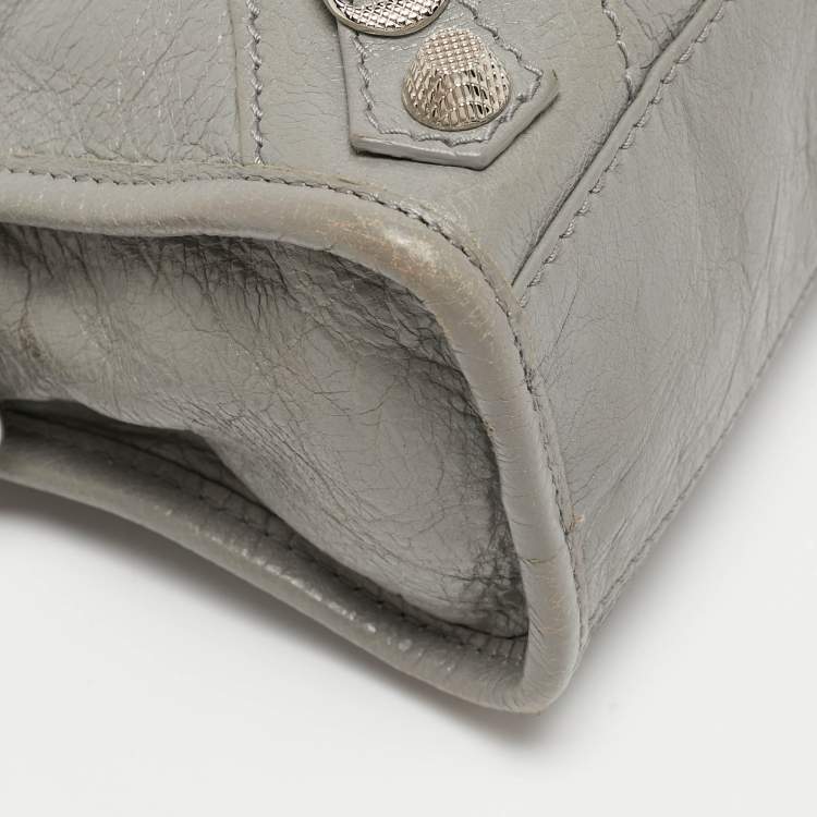 مملوكة مسبقًا Balenciaga Ciment Leather Mini RH City Tote