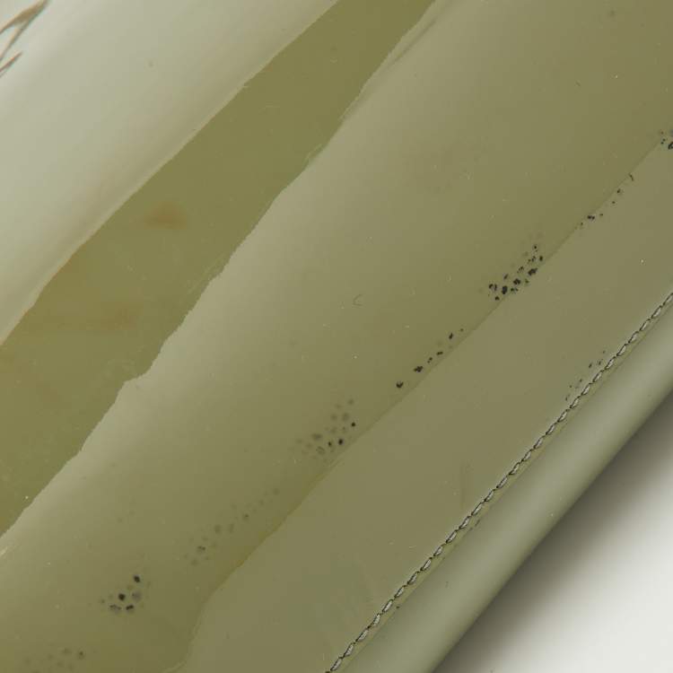 Pre Owned Balenciaga Grey Patent Leather Small Cable Shopper Tote