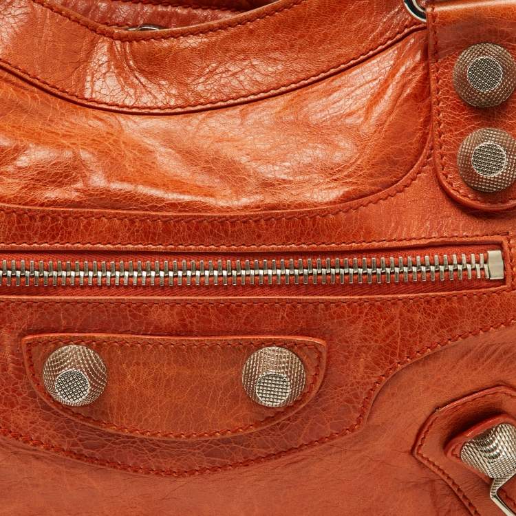 Pre Owned Balenciaga Automne Leather GSH City Tote