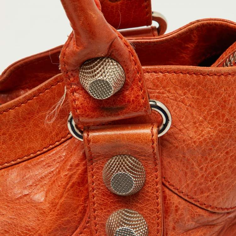 Pre Owned Balenciaga Automne Leather GSH City Tote