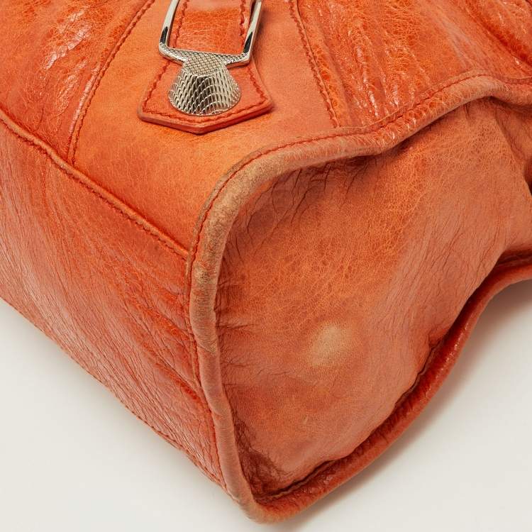 Pre Owned Balenciaga Automne Leather GSH City Tote